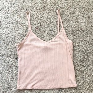 Pink Ribbed tank top